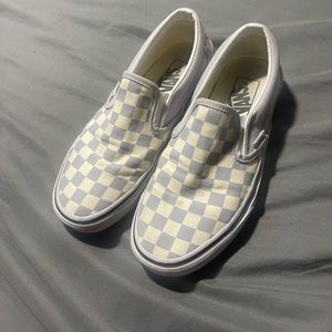 Grey and white vans. Size 7